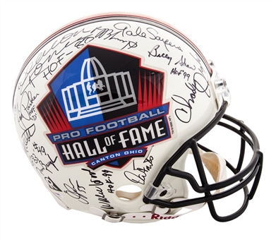 Football Hall of Famers Multi-Signed Full Size Helmet with 33 Signatures Including  Sayers, Unitas & Junior Seau (PSA/DNA)